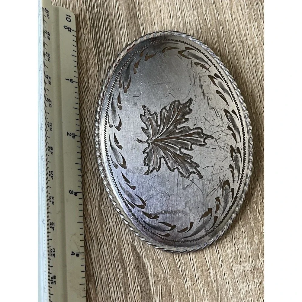 Vintage Belt Buckle Maple Leaf Canada